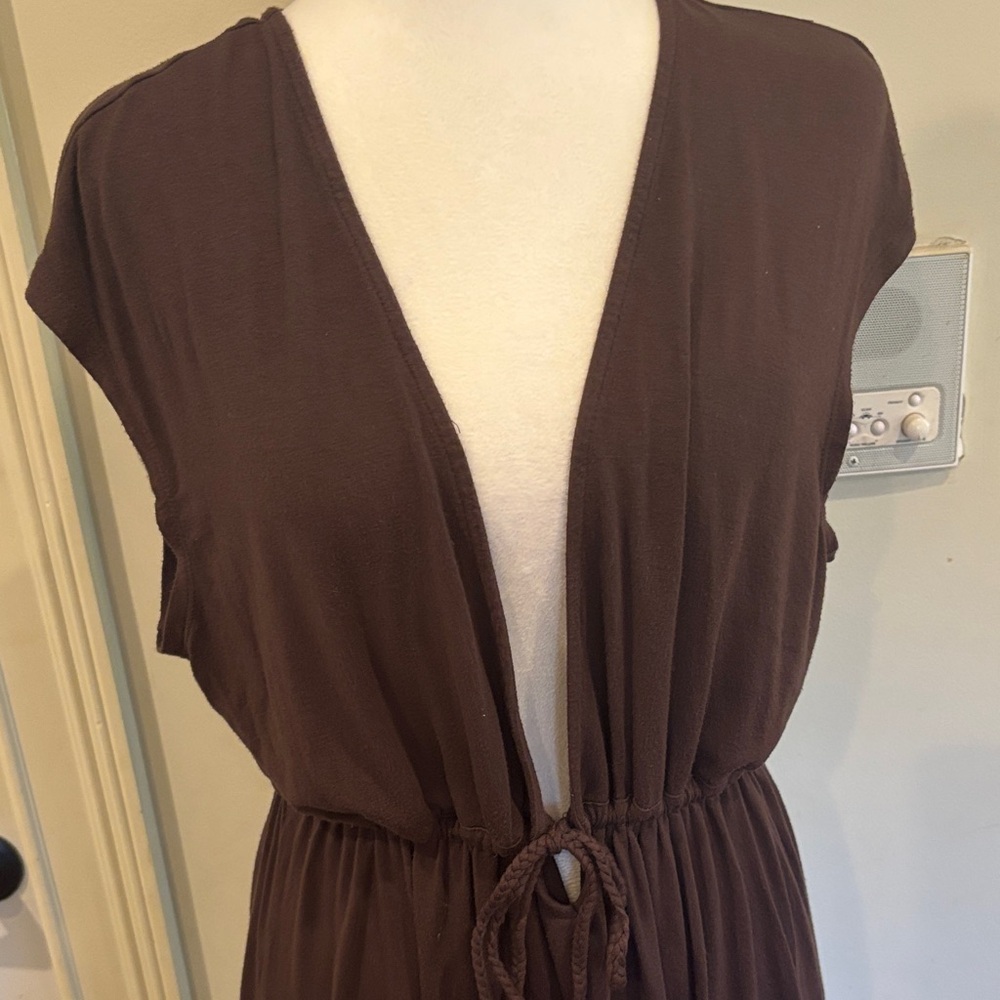 Merona Chocolate V-Neck Dress - Picture 3 of 4
